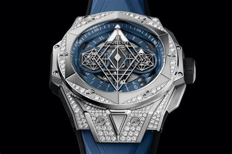 hublot sang bleu titanium price|Big Bang Sang Bleu II Titanium Pavé 45 mm .